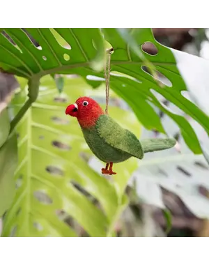 Sjaal met Verhaal Vogel: Dwergpapegaai
