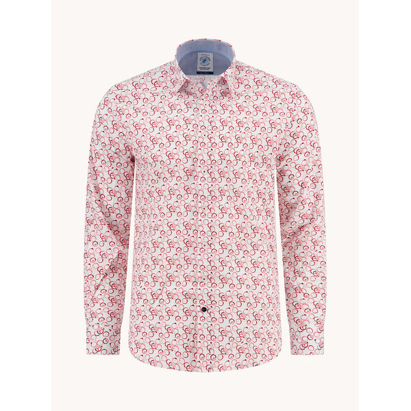 A Fish Named Fred Blouse Wine Stains F Classics Burgundy | A Fish Named Fred