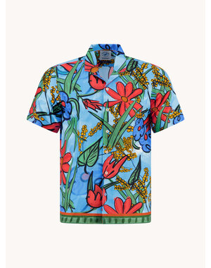 A Fish Named Fred Blouse Flower Canvas Multicolor