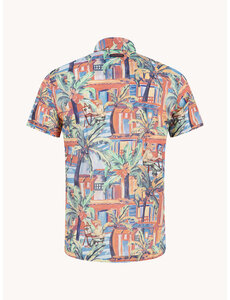 A Fish Named Fred Blouse tropical sketch Multicolor