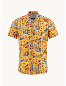 A Fish Named Fred Blouse Cubist Oranje