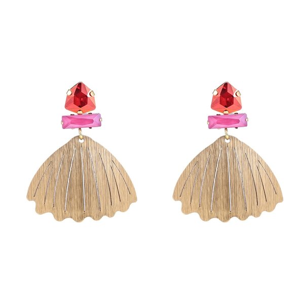 Day & Eve Oorhangers Seashell Fuchsia | Day & Eve