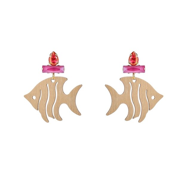 Day & Eve Oorhangers AngelFish Fuchsia | Day & Eve