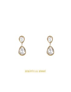 Day & Eve Oorbellen Double Stone crystal
