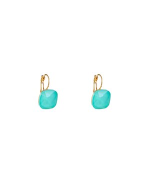 Day & Eve Oorbellen Square Stone Earring