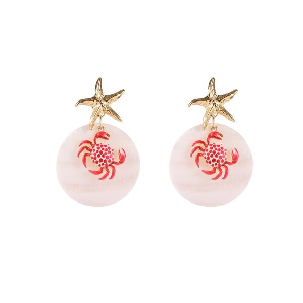 Day & Eve Oorbellen Starfish + Crab Dangle | Day & Eve