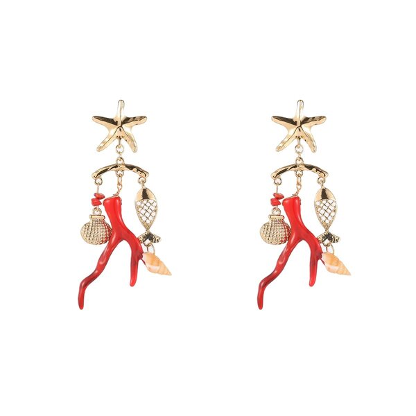 Day & Eve Oorbellen Coral Sea Dangle | Day & Eve