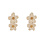Day & Eve Oorbellen Double Flower Stud White | Day & Eve