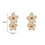 Day & Eve Oorbellen Double Flower Stud White | Day & Eve