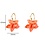 Day & Eve Oorbellen Big Big Flower Summer Coral