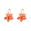 Day & Eve Oorbellen Big Big Flower Summer Coral