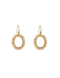 Day & Eve Oorbellen Oval Dangle - Champagne