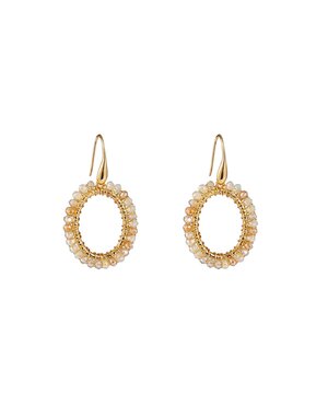 Day & Eve Oorbellen Oval Dangle - Champagne