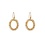 Day & Eve Oorbellen Oval Dangle - Champagne | Day & Eve