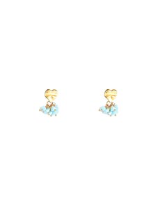 Day & Eve Oorbellen Heart Stud - Sky Blue