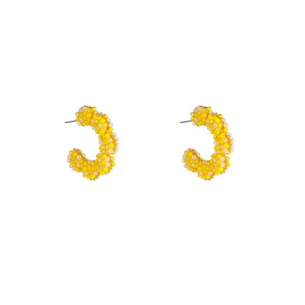 Day & Eve Oorbellen Leaves - Honey Bee | Day & Eve