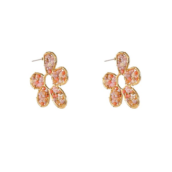 Day & Eve Oorbellen Flower - Pink Taupe | Day & Eve