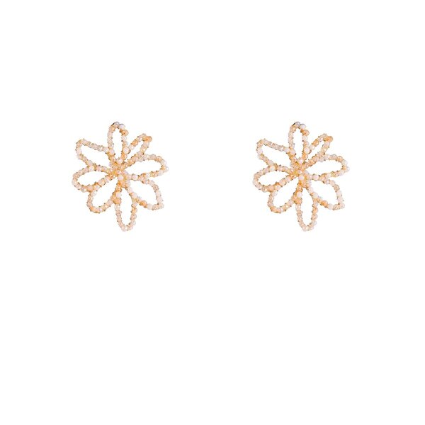 Day & Eve Oorbellen Big Flower Stud - White | Day & Eve