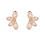 Day & Eve Oorbellen Half Flower Stud white - Porcelain | Day & Eve