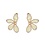Day & Eve Oorbellen Half Flower Stud - Butter Yellow | Day & Eve