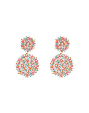 Day & Eve Oorbellen Lace Rounds Dangle- Minty Mix