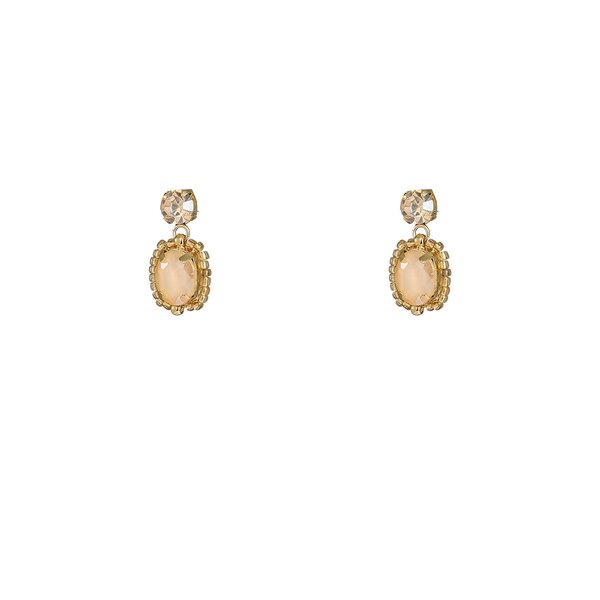 Day & Eve Oorbellen Spring Stone Studs - Summer Champagne | Day & Eve