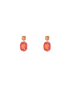 Day & Eve Oorbellen Spring Stone Studs - Coral Rose