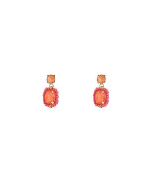 Day & Eve Oorbellen Spring Stone Studs - Coral Rose