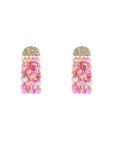 Day & Eve Oorbellen Sequin Waterfall - Coral Rose