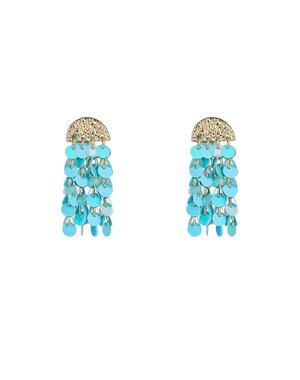 Day & Eve Oorbellen Sequin Waterfall - Blue Sky