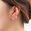 Day & Eve Oorbellen Shiny Flower Stud - Coral Rose | Day & Eve