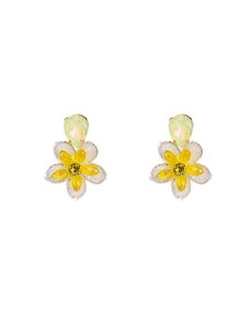 Day & Eve Oorbellen Flower Dangle - Butter Yellow