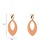 Day & Eve Oorbellen Oval Drop & Dangle salmon | Day & Eve