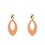 Day & Eve Oorbellen Oval Drop & Dangle salmon | Day & Eve