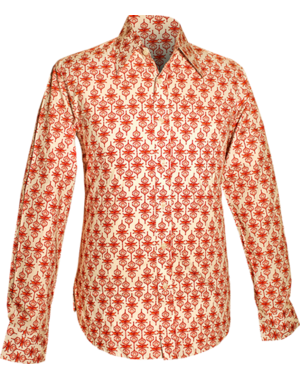 Chenaski Overhemd Blossom creme, red