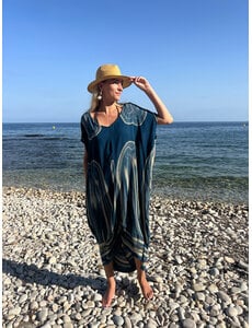 Bindi Jurk Abstract petrol