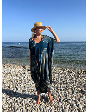 Bindi Jurk Abstract petrol