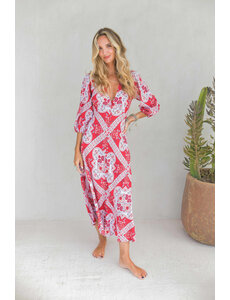 Jaase Midi Jurk Rosa Lenni