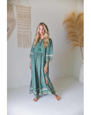 Jaase Maxi Jurk Viridian Meadow