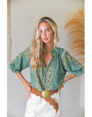 Jaase Blouse Viridian Montie