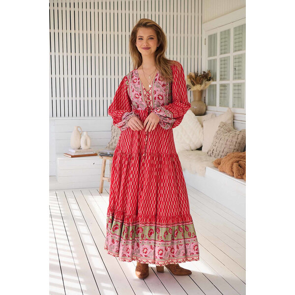 Jaase Maxi Jurk Zelie Ladder Lace Teresa | Jaase