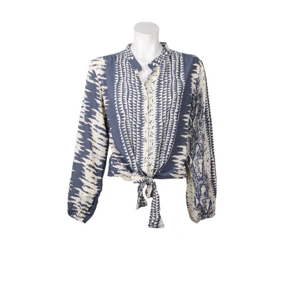 Bindi Blouse Ayana Snake Grey | Bindi