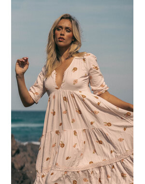 Jaase Midi Jurk Vintage Sol Eve Lace