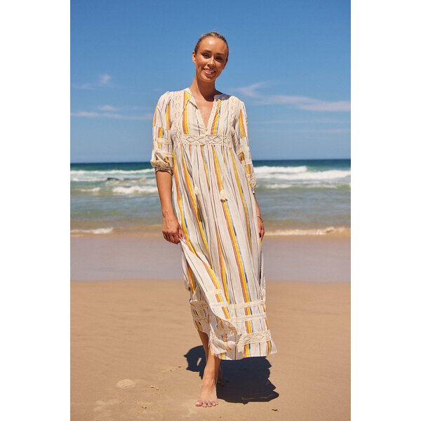 Jaase Lange Jurk Coloured Sands Meadow | Jaase