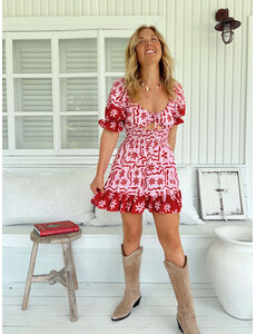 Jaase Korte Jurk Strawberry Spritz Rini