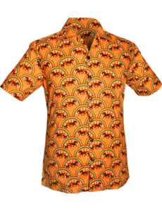 Chenaski Korte mouwen overhemd Rainbows & Horses dark-creme