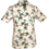 Chenaski Korte mouwen overhemd Palms off-white, brown, green | Chenaski