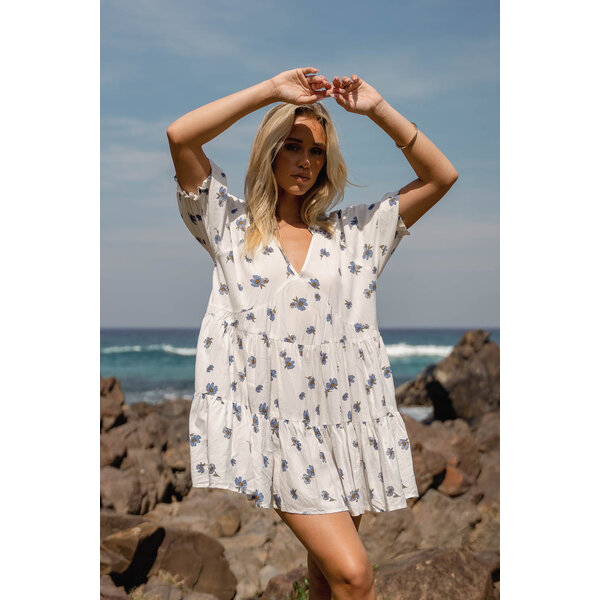 Jaase Korte Jurk Juneberry Petal | Jaase