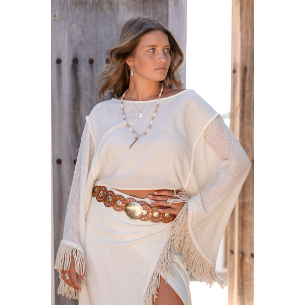 Ibzmode Top Adela Brisola Ivory | IBZmode