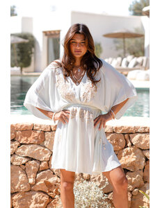 Ibzmode Korte Jurk Florita Rosas Light Mint